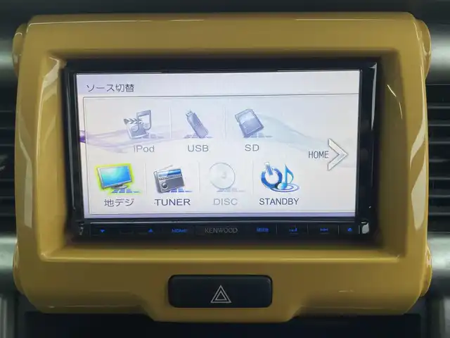 スズキ ハスラー G 新潟県 2016(平28)年 10.3万km アクティブイエロー/ブラック2トーンルーフ Kenwoodナビ(MDV-L503)/　 CV/DVD/USB/フルセグTV/バックカメラ/スマートキー/プッシュスタート/衝突防止装置/運転席・助手席シートヒーター/Kenwoodドライブレコーダー/ETC/純正フロアマット/純正ドアバイザー/15インチアルミホイール(WILD CRUSING)/サマータイヤ(24年43週)