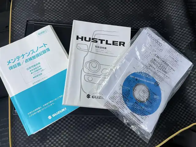 スズキ ハスラー G 新潟県 2016(平28)年 10.3万km アクティブイエロー/ブラック2トーンルーフ Kenwoodナビ(MDV-L503)/　 CV/DVD/USB/フルセグTV/バックカメラ/スマートキー/プッシュスタート/衝突防止装置/運転席・助手席シートヒーター/Kenwoodドライブレコーダー/ETC/純正フロアマット/純正ドアバイザー/15インチアルミホイール(WILD CRUSING)/サマータイヤ(24年43週)