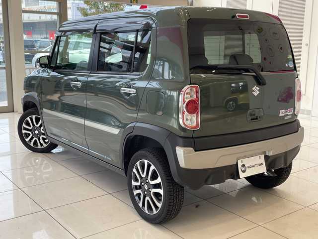 スズキ ハスラー J ターボ 埼玉県 2018(平30)年 3.5万km クールカーキPM レーダーブレーキサポート/社外メモリーナビ/　　CD/DVD/ワンセグ/クルーズコントロール/HIDオートライト/前席シートヒーター/純正15インチアルミホイール/パドルシフト/社外ETC