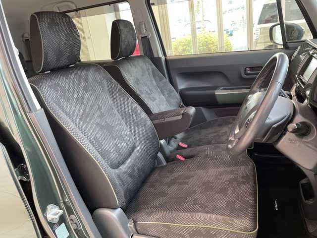 スズキ ハスラー J ターボ 埼玉県 2018(平30)年 3.5万km クールカーキPM レーダーブレーキサポート/社外メモリーナビ/　　CD/DVD/ワンセグ/クルーズコントロール/HIDオートライト/前席シートヒーター/純正15インチアルミホイール/パドルシフト/社外ETC