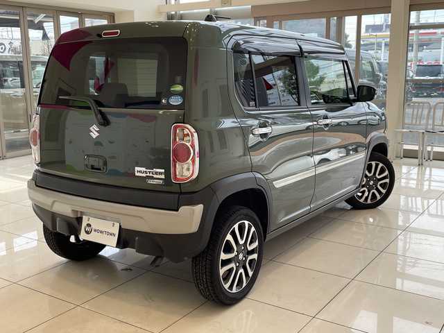 スズキ ハスラー J ターボ 埼玉県 2018(平30)年 3.5万km クールカーキPM レーダーブレーキサポート/社外メモリーナビ/　　CD/DVD/ワンセグ/クルーズコントロール/HIDオートライト/前席シートヒーター/純正15インチアルミホイール/パドルシフト/社外ETC