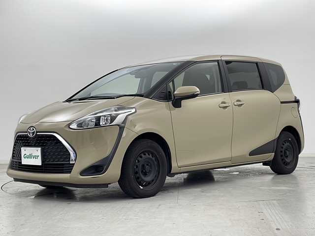 トヨタ シエンタ G 宮城県 2021(令3)年 3.4万km ベージュ Toyota Safety Sense /・プリクラッシュセーフティ/・レーンディパーチャーアラート/・オートマチックハイビーム/ALPINE製フリップダウンモニター/社外7inSDナビ/・BT.CD.DVD.SD.USB/バックカメラ/フルセグTV/両側パワースライドドア/ETC/ドライブレコーダー（FR）/ステアリングスイッチ/プッシュスタート/スマートキー×2/LEDヘッドライト/純正フロアマット/純正ホイルキャップ/冬タイヤ積込み/（185/60/15）