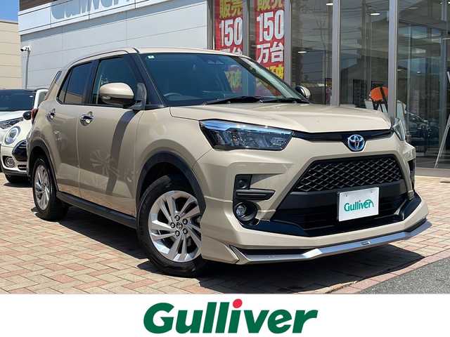 トヨタ ライズ G 鳥取県 2022(令4)年 3.9万km ナチュラルベージュマイカM ワンオーナー/Fモデリスタエアロ/スマートキーx2個/S-PDL(スマートペタル）/プリクラッシュセーフ/クリアランスソナー/ドライブレコーダー/社外９インチメモリナビ/フルセグ・Bluetooth/バックカメラ/置くだけ充電/純正16インチAW/LEDヘッドライト/LEDフォグライト/保証書・取説