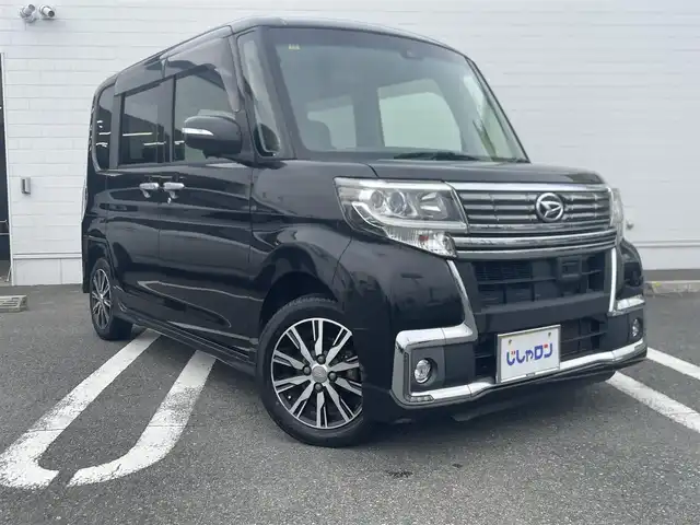 ダイハツ タント カスタム X トップED SAⅡ 熊本県 2016(平28)年 7.2万km ブラックマイカメタリック (株)IDOMが運営する【じしゃロン熊本店】の自社ローン専用車両になります。こちらは現金またはオートローンご利用時の価格です。自社ローンご希望の方は別途その旨お申付け下さい　/純正ナビ/バックカメラ/フルセグテレビ/DVD/CD/Bluetooth接続/ハーフレザーシート/両側パワースライドドア/コーナーセンサー/LEDヘッドライト/オートライト/スマートキー