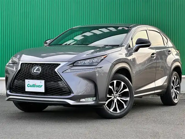 レクサス ＮＸ 300h Fスポーツ 宮城県 2016(平28)年 7.8万km マーキュリーグレーマイカ プリクラッシュセーフティシステムセット/・ミリ波レーダー式プリクラッシュセーフティシステム/・レーダークルーズコントロール/レーンディパーチャーアラートセット/・ステアリング制御付きレーンディパーチャーアラート/・オートマチックハイビーム/ソナーセット/・クリアランスソナー/・バックソナー/パワーバックドア/角型3眼LEDヘッドランプ/＝＝＝/純正ナビ/・CD/DVD/・Bluetooth/・フルセグTV/バックカメラ/ビルトインETC/革シート/シートヒーター/ベンチレーション/パワーシート（運転席メモリー機能付）/革巻きステアリング/ステアリングヒーター/ステアリングスイッチ/パドルシフト/電動パーキングブレーキ/ブレーキホールド/電動格納ミラー/純正18インチAW/スペアタイヤ/純正フロアマット/トノカバー/ドアバイザー/W/サイド/カーテンエアバッグ