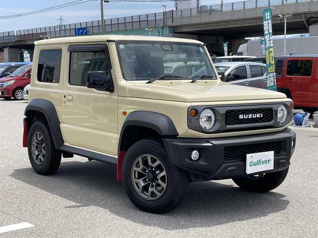 スズキ ジムニー シエラ JL 石川県 2019(令1)年 4.1万km シフォンアイボリーM 4WD/スズキセーフティサポート/オプショングリル/マッドフラップ/純正メモリーナビ/CD/DVD/フルセグTV/スマートキー/プッシュスタート/シートヒーター/電動ミラー/純正アルミホイール/ビルトインETC