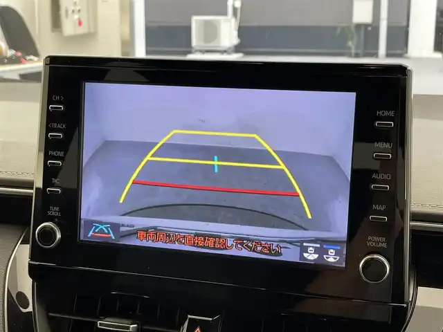 トヨタ カローラツーリング ハイブリッド ダブルバイビー 滋賀県 2020(令2)年 9.3万km ホワイトパールクリスタルシャイン 純正８インチナビ/（Bluetooth/USB/Miracast/フルセグTV）/バックカメラ/コーナーセンサー/追従型クルーズコントロール/電動パーキングブレーキ/衝突軽減装置/LEDライト/オートハイビーム/ハーフレザーシート/ビルトインＥＴＣ/プッシュスタート/スマートキー/オートホールド/ステアリングリモコン/オートライト