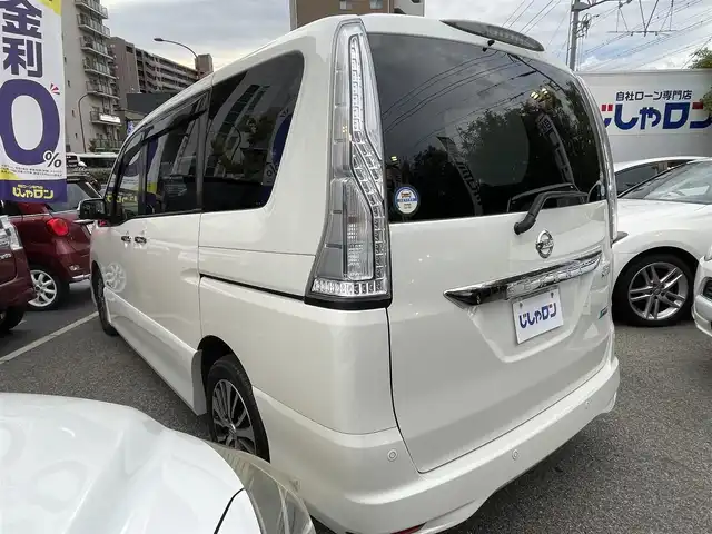 日産 セレナ HWS S HV Vエアロ+Sefty Aセーフ 兵庫県 2015(平27)年 9.6万km ブリリアントホワイトパール (株)IDOMが運営する【じしゃロン西宮店】の自社ローン対象車両になります。こちらは現金ご利用時の価格です。自社ローンご希望の方は別途その旨お申付け下さい。/＊ETC/＊バックカメラ/＊全方位カメラ/＊パワステ/＊パワーウィンドウ/＊フルセグ/＊クルーズコントロールあり/＊両側パワスラ/＊横滑り防止装置/＊コーナーセンサー/＊レーンキープアシスト/＊オートライト/＊衝突被害軽減システム/＊フリップダウンモニター