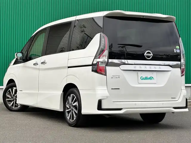 日産 セレナ ハイウェイスター V 宮城県 2021(令3)年 2.3万km ブリリアントホワイトパール スペアキー1本/アドバンスドライブアシストディスプレイ＝＝＝/車線逸脱警報/車線逸脱防止支援/後方側車両検知警報/後方側衝突防止支援/エマージェンシーブレーキ/道路標識表示/＝＝＝＝＝＝＝＝＝＝＝＝＝＝＝＝＝＝＝/プロパイロット/純正10インチSDナビ/(TV/DVD/CD/SD)/ビルドインETC/ドライブレコーダー前後/ハンズフリー両側パワースライドドア/革巻きステアリング/ステアリングスイッチ/LEDヘッドライト/フォグランプ/オートライト/スマートキー＆プッシュスタート/純正16インチAW/ウインカー付電動格納ミラー/純正フロアマット/ドアバイザー