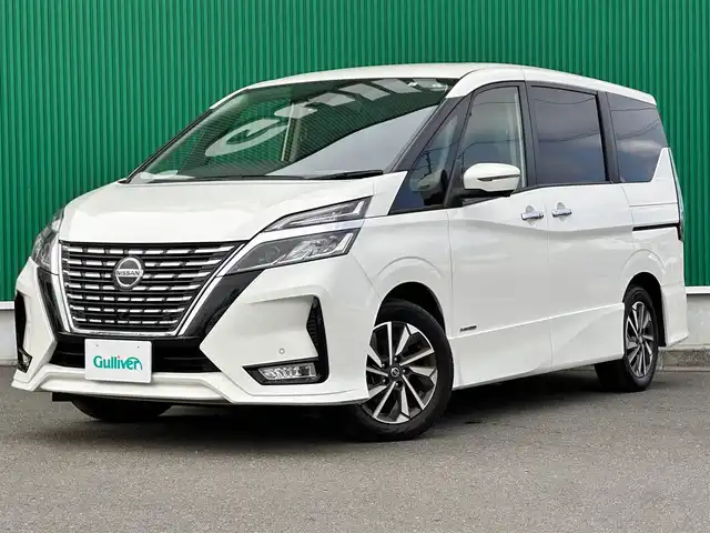 日産 セレナ ハイウェイスター V 宮城県 2021(令3)年 2.3万km ブリリアントホワイトパール スペアキー1本/アドバンスドライブアシストディスプレイ＝＝＝/車線逸脱警報/車線逸脱防止支援/後方側車両検知警報/後方側衝突防止支援/エマージェンシーブレーキ/道路標識表示/＝＝＝＝＝＝＝＝＝＝＝＝＝＝＝＝＝＝＝/プロパイロット/純正10インチSDナビ/(TV/DVD/CD/SD)/ビルドインETC/ドライブレコーダー前後/ハンズフリー両側パワースライドドア/革巻きステアリング/ステアリングスイッチ/LEDヘッドライト/フォグランプ/オートライト/スマートキー＆プッシュスタート/純正16インチAW/ウインカー付電動格納ミラー/純正フロアマット/ドアバイザー