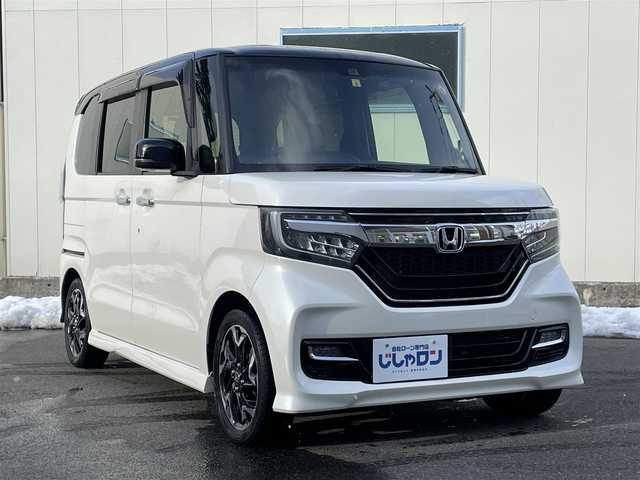 ホンダ Ｎ ＢＯＸ カスタム G L ターボ ホンダセンシング 岩手県 2018(平30)年 13.7万km プレミアムホワイトパールⅡ (株)IDOMが運営する【じしゃロン盛岡店】の自社ローン専用車両になりますこちらは現金またはオートローンご利用時の価格です。自社ローンご希望の方は別途その旨お申付け下さい/純正ナビ（AM/FM/CD/DVD/SD/BT)/バックカメラ/フルセグテレビ/両側パワースライドドア/ETC/ドライブレコーダー/パドルシフト/ステアリングスイッチ/クルーズコントロール/衝突被害軽減ブレーキ/横滑り防止装置/純正15インチアルミ/純正マット/バイザー