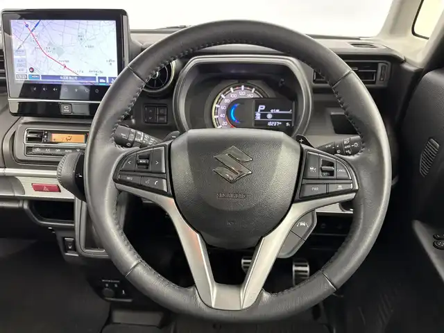 スズキ スペーシア ギア HYBRID XZターボ 埼玉県 2022(令4)年 1.9万km オフブルーメタリック/ガンメタリック2トーンルーフ スズキセーフティサポート/両側パワースライドドア/ターボ/純正９インチメモリナビ/CD/DVD/Bluetooth/フルセグ/ヘッドアップディスプレイ/クルーズコントロール/全方位カメラ/ビルトインETC/前後ドライブレコーダー/前席シートヒーター/純正フロアマット/レーンキープアシスト/純正１４インチAW/プッシュスタート/スマートキー/スペアキー/保証書・取説