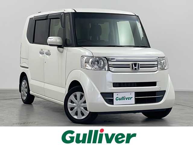 ホンダ Ｎ ＢＯＸ G Lパッケージ 群馬県 2016(平28)年 5.8万km プレミアムホワイトパールⅡ 純正ナビ　バックカメラ　片側電動スライドドア　ビルトインＥＴＣ　フルセグＴＶ　スマートキー　プッシュスタートボタン　電動格納ミラー　横滑り防止装置　ドライブレコーダー　キセノンヘッドライト　禁煙車