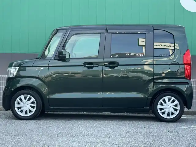 ホンダ Ｎ ＢＯＸ G EX ホンダセンシング 千葉県 2017(平29)年 1.4万km ブリティッシュグリーンP 純正SDナビ/　(フルセグTV/CD/DVD/Bluetooth/iPod)/Honda SENSING/両側パワースライド/前後コーナーセンサー/バックカメラ/CMBS/VSA/純正LEDヘッドライト/ETC/純正フロアマット/ステアリングスイッチ/オートライト/プッシュエンジンスタート/スマートキー/スペアキー