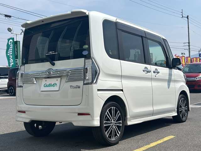 ダイハツ タント カスタム RS トップED SAⅡ 香川県 2016(平28)年 5.4万km パールホワイトⅢ 両側パワースライドドア/純正８インチナビ【NSZN-X67D】/　・フルセグTV/　・Bluetooth/　・CD/DVD/バックカメラ/コーナーセンサー/LEDヘッドライト/オートライト/ハーフレザーシート/スペアキー/純正アルミホイール/純正フロアマット/アイドリングストップ/プッシュスタート/スペアキー