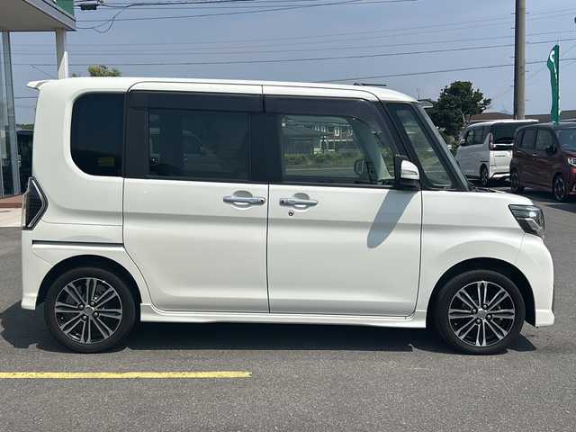 ダイハツ タント カスタム RS トップED SAⅡ 香川県 2016(平28)年 5.4万km パールホワイトⅢ 両側パワースライドドア/純正８インチナビ【NSZN-X67D】/　・フルセグTV/　・Bluetooth/　・CD/DVD/バックカメラ/コーナーセンサー/LEDヘッドライト/オートライト/ハーフレザーシート/スペアキー/純正アルミホイール/純正フロアマット/アイドリングストップ/プッシュスタート/スペアキー