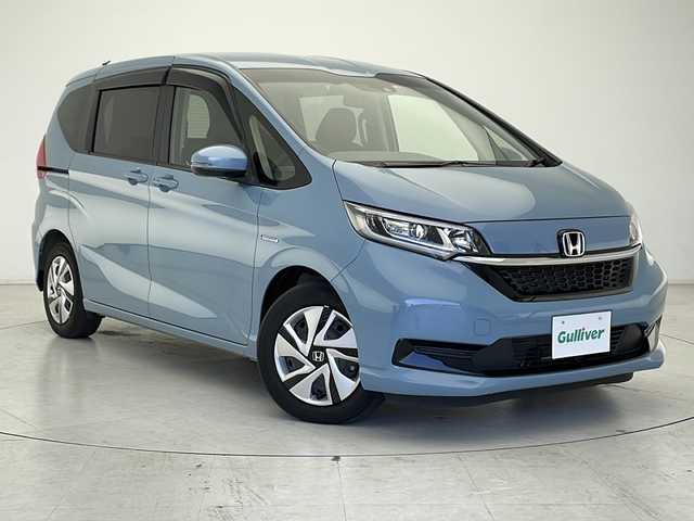 ホンダ フリード＋ ハイブリット G ホンダセンシング 千葉県 2022(令4)年 3.8万km シーグラスブルーパール 純正ディスプレイオーディオ【WX-211C】/衝突軽減ブレーキ/レーンキープアシスト/レーダークルーズコントロール/バックカメラ/ビルトインETC/両側パワースライドドア/スマートキー/プッシュスタート/LEDヘッドライト/電動格納ミラー/純正フロアマット（ゴムマット）