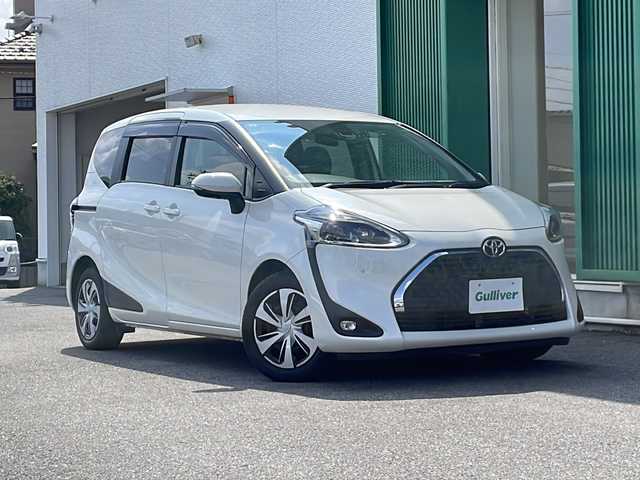 トヨタ シエンタ G クエロ 岐阜県 2019(令1)年 3.6万km ホワイトパールクリスタルシャイン ハーフレザーシート/純正SDナビ/衝突軽減ブレーキ/横滑り防止装置/アイドリングストップ/ビルドインEtC/ドライブレコーダー/全方位カメラ/バックカメラ/オートライト