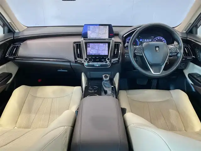 トヨタ クラウン ハイブリッド G－エグゼクティブ 岐阜県 2020(令2)年 5.4万km ブラック ワンオーナー/純正ナビ（フルセグTV/Bluetooth/CD/DVD）/トヨタセーフティセンス/・プリクラッシュセーフティ/・レーントレーシングアシスト/・オートマチックハイビーム/・レーダークルーズコントロール/パノラミックビューモニター/デジタルインナーミラー/ブラインドスポットモニター/パーキングサポートブレーキ/クリアランスソナー/前後ドライブレコーダー/レザーシート/全席パワーシート/シートヒーター/ビルトインＥＴＣ2.0/純正フロアマット/純正18インチAW/スペアキー