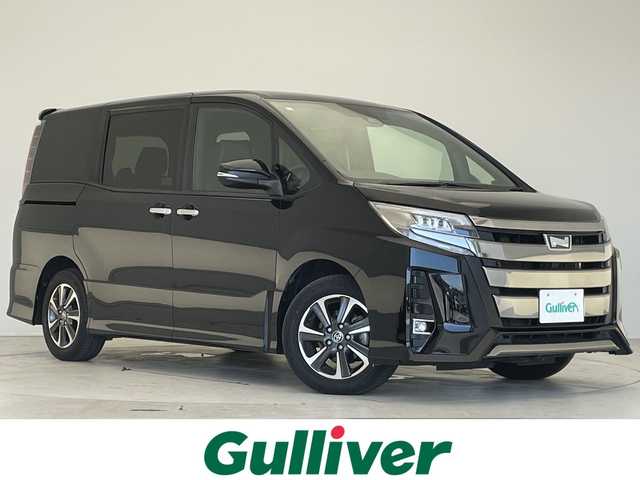 トヨタ ノア Si ダブルバイビーⅡ 愛知県 2019(令1)年 4万km ブラック 純正9型ナビ　ＳＤカードなし/バックカメラ/クルーズコントロール/後席12インチモニター/両側電動スライドドア/LEDヘッドライト/ハーフレザーシート/コーナーセンサー/クルーズコントロール/オートハイビーム/純正16インチAW/バックドアイージークローザー/ETC2.0/スマートキー/プッシュスタート