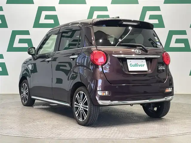 ダイハツ キャスト スタイル G VS SAⅢ 鹿児島県 2021(令3)年 0.6万km プラムブラウンクリスタルマイカ 純正ナビ/(フルセグTV/Bluetooth/DVD/CD)/パノラマモニター/前席シートヒーター/スマートアシストIII/　・衝突回避支援ブレーキ/　・車線逸脱警報/　・誤発進抑制機能/　・先行車発進お知らせ/ドライブレコーダー/純正アルミホイール/純正フロアマット/ドアバイザー/LEDヘッドライト/LEDフォグランプ/電動格納ミラー/アイドリングストップ/スマートキー