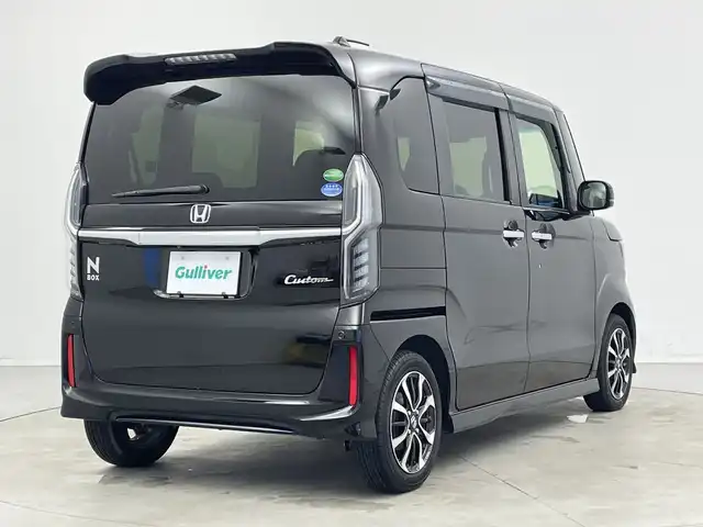 ホンダ Ｎ ＢＯＸ カスタム G L ホンダセンシング 新潟県 2018(平30)年 6万km クリスタルブラックパール 社外メモリナビ　/フルセグ　/バックカメラ　/片側パワースライドドア/純正ビルトインETC　/追従クルーズコントロール　/レーンキープアシスト　/LEDオートライト　/衝突被害軽減システム　/前方ドライブレコーダー/純正１４インチアルミホイール/ドアバイザー/ステアリングスイッチ/ECON