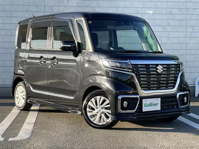 スズキ スペーシア カスタム HYBRID GS 福岡県 2020(令2)年 5.3万km ブルーイッシュブラックパール3 純正7型SDナビ【フルセグTV・CD・DVD・BT】 レーダークルコン 衝突軽減ブレーキ コーナーセンサー 社外ドライブレコーダー ETC D席シートヒーター USBポート 純正LEDヘッドライト 純正アルミホイール プッシュスタート スマートキー