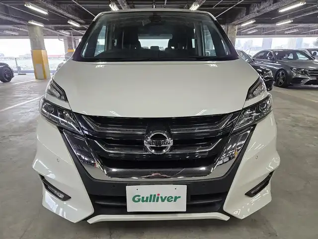 日産 セレナ ハイウェイスター G 香川県 2016(平28)年 9.5万km ブリリアントホワイトパール 純正10型ナビ/フルセグTV/後席用フリップダウンモニター/両側ハンズフリーパワースライドドア/アラウンドビューモニター/ビルトインETC/レーダークルーズコントロール/フロント/バックソナー/エマージェンシーブレーキ/プロパイロット/車線逸脱防止支援システム/スマートルームミラー/踏み間違い衝突防止アシスト/インテリジェントパーキングアシスト/進入禁止標識検知/LEDヘッドランプ/革巻きステアリング/ステアリングカバー付/純正16インチアルミホイール/スマートキー/プッシュエンジンスタート/禁煙車