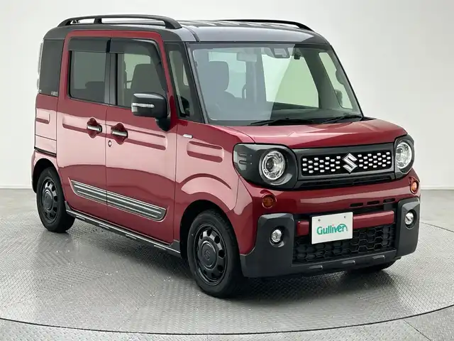 スズキ スペーシア ギア HYBRID XZ 兵庫県 2019(令1)年 4.2万km フェニックスレッドパール/ガンメタリック2トーンルーフ 純正８型ナビ　/フルセグＴＶ　/Ｂｌｕｅｔｏｏｔｈ　ＤＶＤ　/ドライブレコーダー　/シートヒーター　/衝突軽減装置　/レーンアラート　/パーキングセンサー　/ＬＥＤオートライト　/プッシュスタート　/ルーフレール　/禁煙車