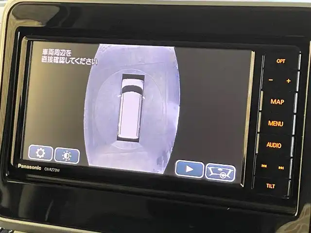 スズキ スペーシア カスタム HYBRID XS 岩手県 2018(平30)年 2.7万km ピュアホワイトP ４WD/ワンオーナー/全方位モニター/ヘッドアップディスプレイ/両側パワースライドドア/シートヒーター/スズキセーフティサポート/デュアルセンサーブレーキサポート/車線逸脱警報/リヤパーキングセンサー/先行車発進お知らせ/進入禁止標識表示機能/オートハイビーム/LEDヘッドライト/横滑り防止装置/スリムサーキュレーター/ロールサンシェード/シートバックテーブル/純正ナビ（Bluetooth CD DVD SD フルセグ USB）/純正１５インチアルミホイール