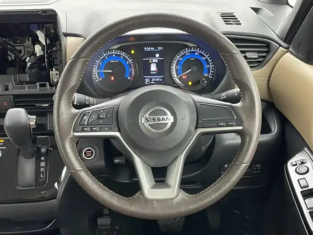 日産 ルークス ハイウェイスター Gターボ 岡山県 2021(令3)年 2.7万km スパークリングレッド/ブラック 純正9インチSDメモリーナビ/(フルセグ/DVD/MSV/USB)/エマージェンシーブレーキ/アラウンドビューモニター/両側電動スライドドア/LEDヘッドライト/アイドリングストップ/レベライザー/プッシュスタート/オートハイビーム/コーナーセンサー/ハーフレザー