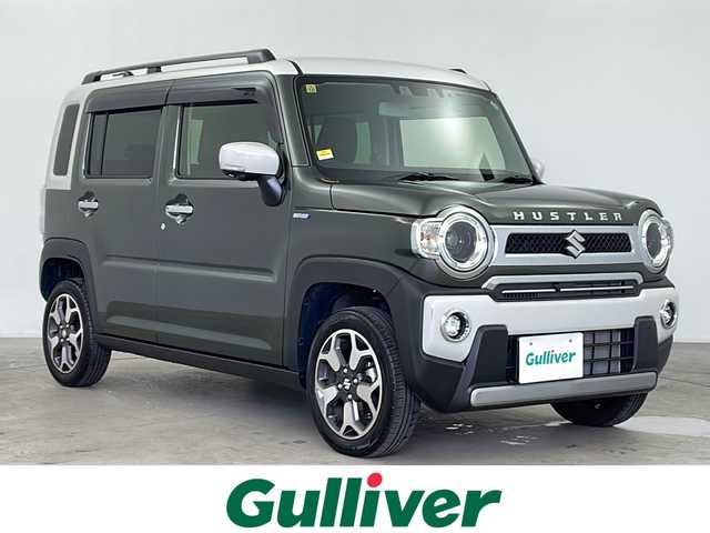 スズキ ハスラー Jスタイル Ⅱ 鹿児島県 2023(令5)年 2万km クールカーキパールメタリック/ソフトベージュメタリック 純正9型ナビ/(CD/DVD/FM/AM/Bluetooth/USB/iPod/Smartphone Link)/AppleCarPlay/AndoriｄAuto/全方位カメラ/追従機能付クルコン/運転席＋助手席シートヒーター/ビルドインＥＴＣ/前後ドライブレコーダー/コーナーセンサー/アイドリングストップ/横滑り防止装置/衝突被害軽減システム/レーンキープアシスト/ＬＥＤヘッドライト/純正アルミホイール