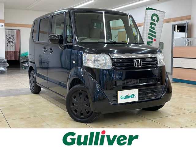 ホンダ Ｎ ＢＯＸ ＋ G 道央・札幌 2013(平25)年 3.2万km クリスタルブラックパール ・4WD/・純正CD/AUX/・ポータブルナビ/ワンセグTV/・純正エンジンスターター/・横滑り防止/・プッシュスタート/・スマートキー/・電格ミラー/・ミラーヒーター/・ライトレベライザー/・夏タイヤ14インチホイル積込