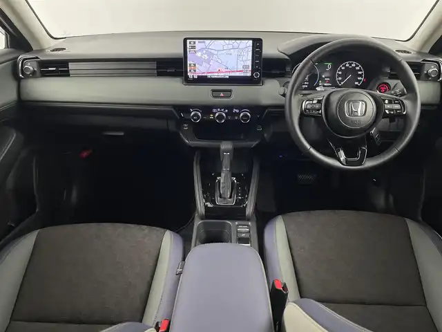ホンダ ヴェゼル ハイブリッド e:HEV X HuNTパッケージ 埼玉県 2025(令7)年 0.3万km 青 純正ナビ（Bluetooth/CD/DVD/AM/FM）/フルセグTV/バックカメラ/レーダークルーズコントロール/横滑り防止装置/盗難防止装置/ダウンヒルアシストコントロール/衝突軽減システム/LEDヘッドライト/パドルシフト/ETC/ドライブレコーダー/スマートキー