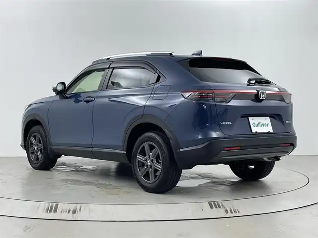 ホンダ ヴェゼル ハイブリッド e:HEV X HuNTパッケージ 埼玉県 2025(令7)年 0.3万km 青 純正ナビ（Bluetooth/CD/DVD/AM/FM）/フルセグTV/バックカメラ/レーダークルーズコントロール/横滑り防止装置/盗難防止装置/ダウンヒルアシストコントロール/衝突軽減システム/LEDヘッドライト/パドルシフト/ETC/ドライブレコーダー/スマートキー