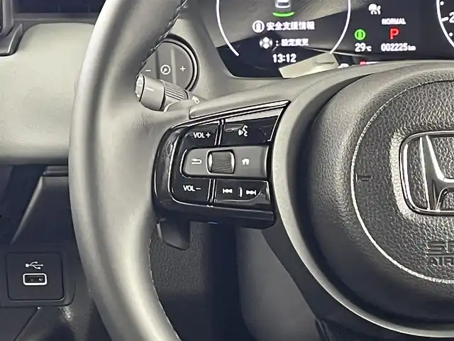ホンダ ヴェゼル ハイブリッド e:HEV X HuNTパッケージ 埼玉県 2025(令7)年 0.3万km 青 純正ナビ（Bluetooth/CD/DVD/AM/FM）/フルセグTV/バックカメラ/レーダークルーズコントロール/横滑り防止装置/盗難防止装置/ダウンヒルアシストコントロール/衝突軽減システム/LEDヘッドライト/パドルシフト/ETC/ドライブレコーダー/スマートキー
