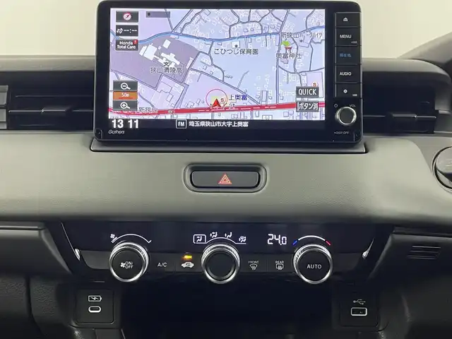 ホンダ ヴェゼル ハイブリッド e:HEV X HuNTパッケージ 埼玉県 2025(令7)年 0.3万km 青 純正ナビ（Bluetooth/CD/DVD/AM/FM）/フルセグTV/バックカメラ/レーダークルーズコントロール/横滑り防止装置/盗難防止装置/ダウンヒルアシストコントロール/衝突軽減システム/LEDヘッドライト/パドルシフト/ETC/ドライブレコーダー/スマートキー