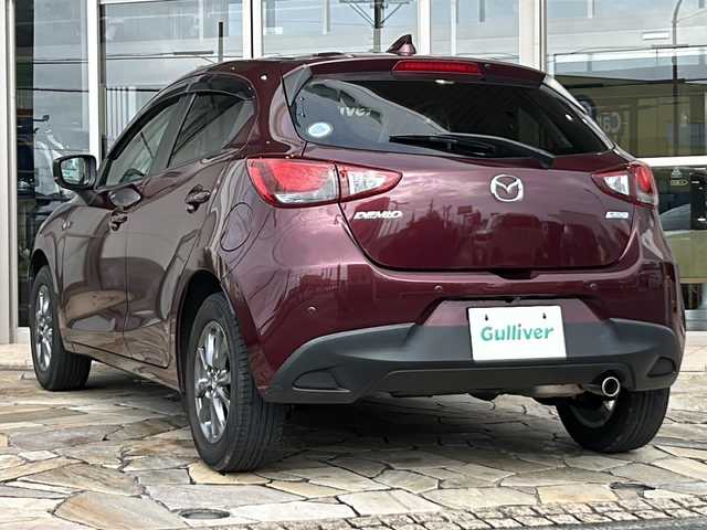 マツダ デミオ 13S ツーリング 静岡県 2018(平30)年 3.9万km ディープクリムゾンマイカ シティーブレーキサポート/・レーンキープアシスト/・ロードサインアシスト/・ブラインドスポットモニター/・ドライバーアテンションアラート/純正メーカーナビ/・フルセグTV/・CD/DVD/Bluetooth/ラジオ/主要装備/・全方位カメラ/・ステアリングスイッチ/・アイドリングストップ/・オートライト/・プッシュスタート/・スマートキー/・シートヒーター