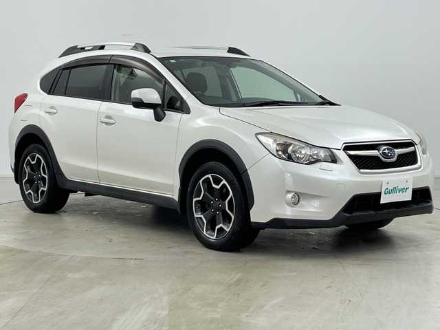 スバル インプレッサ ＸＶ 2．0i－L アイサイト 道央・札幌 2013(平25)年 8.4万km サテンホワイトパール ・ワンオーナー/・4WD/・社外ナビ&TV&CD&DVD&BT/・バックカメラ/・アイサイトVer2/・クルーズコントロール/・運転席パワーシート/・ETC/・HIDヘッドライト/・オートライト/・社外AW付スタッドレス積込