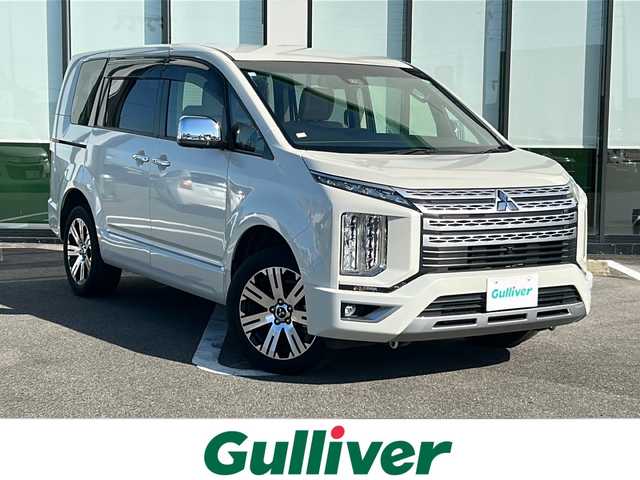 三菱 デリカＤ：５ P 岐阜県 2020(令2)年 2.2万km ウォームホワイトパール 登録時走行距離21447キロ/純正10インチナビ/全方位モニター/フルセグ/２WD4WD切り替え/電動リヤゲート/両側パワースライドドア/パワーシート/シートヒーター/エアーシート/純正フロアマット/純正AW/ETC/USB