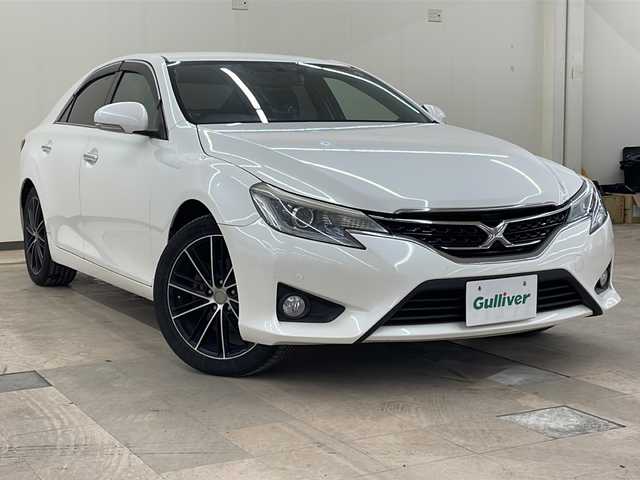 トヨタ マークＸ 250G Four イエロー 道央・札幌 2015(平27)年 16.7万km ホワイトパールクリスタルシャイン ・4WD/・社外SDナビ/CD・DVD・BT・USB/・フルセグTV/・車外カメラ（バック・フロント）/・ミュージックサーバー/・ミュージックプレイヤー接続/・社外AW付冬タイヤ積み込み/・寒冷地仕様/・ビルトインＥＴＣ/・クルーズコントロール/・パワーシート（D/N席）/・純正フロアマット/・カーテンエアバッグ/・ドライブレコーダー/・電動格納ミラー/・カーテシランプ/・フォグランプ/・スマートキー/・エンジンスタートボタン