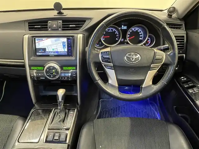トヨタ マークＸ 250G Four イエロー 道央・札幌 2015(平27)年 16.7万km ホワイトパールクリスタルシャイン ・4WD/・社外SDナビ/CD・DVD・BT・USB/・フルセグTV/・車外カメラ（バック・フロント）/・ミュージックサーバー/・ミュージックプレイヤー接続/・社外AW付冬タイヤ積み込み/・寒冷地仕様/・ビルトインＥＴＣ/・クルーズコントロール/・パワーシート（D/N席）/・純正フロアマット/・カーテンエアバッグ/・ドライブレコーダー/・電動格納ミラー/・カーテシランプ/・フォグランプ/・スマートキー/・エンジンスタートボタン