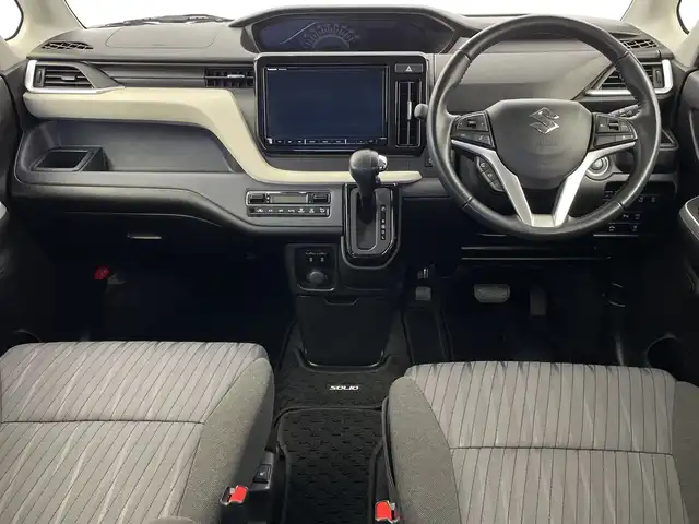 スズキ ソリオ HV MZ 新潟県 2021(令3)年 6万km ピュアホワイトP 純正メモリナビ/（BT/FM/AM/フルセグTV/DVD)/全周囲カメラ/衝突軽減ブレーキ/レーダークルーズコントロール/ステアリングスイッチ/シートヒーター/両側パワースライド/ヘッドアップディスプレイ/純正15インチアルミホイール/純正フロアマット/純正オートヘッドライト/電格ミラー/サンシェード/ETC