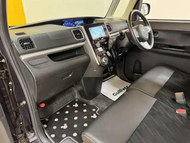 ダイハツ タント カスタム RS トップED SA Ⅲ 群馬県 2017(平29)年 5万km ナイトシャドーパープルクリスタルM スマートアシスト/社外7インチナビ/・ワンセグＴＶ/・DVD/CD/SD/・FM/AM/バックカメラ/ETC/ドライブレコーダー/両側パワースライドドア/ブラックハーフレザーシート/運転席シートヒーター/ステアリングスイッチ/アイドリングストップ/スマートキー/プッシュスタート/LEDヘッドライト/フォグランプ/オートライト/オートマチックハイビーム/純正15インチAW/純正フロアマット/純正ドアバイザー/電動格納ウィンカーミラー/横滑り防止機能