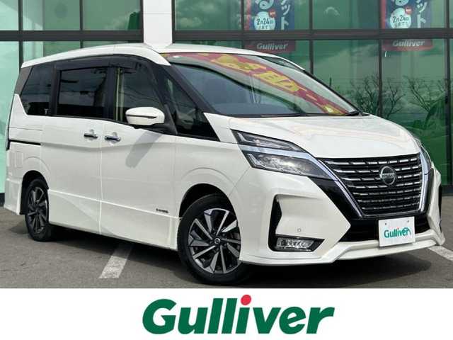 日産 セレナ ハイウェイスター V 和歌山県 2020(令2)年 1.8万km ブリリアントホワイトパール 純正9インチナビ/Bluetooth/フルセグＴＶ/アラウンドビューモニター/ステアリングスイッチ/プロパイロット/両側パワースライドドア/前後ドライブレコーダー/パーキングアシスト/ブラインドスポットモニター/ＥＴＣ２．０/ＬＥＤヘッドライト/フォグランプ/エマージェンシーブレーキ/踏み間違い防止装置/LEDライト/フォグランプ/レーンキープアシスト/マット・バイザー/純正16インチアルミホイール/横滑り防止装置