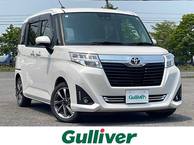 トヨタ ルーミー G 道央・札幌 2019(平31)年 7.6万km パールホワイトⅢ 4WD/社外メモリナビ/FM/AM/CD/DVD/BT/フルセグTV/プリクラッシュセーフティ/クルーズコントロール/クリアランスソナー/オートハイビーム/ワイパーデアイサー/ステアリングスイッチ/バックカメラ/両側パワースライドドア/純正エンジンスターター/ETC/スマートキー/プッシュスタート/冬タイヤAW付積込/165/65R14 2018年3mm