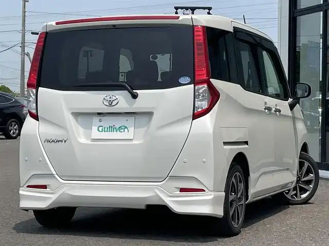 トヨタ ルーミー G 道央・札幌 2019(平31)年 7.6万km パールホワイトⅢ 4WD/社外メモリナビ/FM/AM/CD/DVD/BT/フルセグTV/プリクラッシュセーフティ/クルーズコントロール/クリアランスソナー/オートハイビーム/ワイパーデアイサー/ステアリングスイッチ/バックカメラ/両側パワースライドドア/純正エンジンスターター/ETC/スマートキー/プッシュスタート/冬タイヤAW付積込/165/65R14 2018年3mm