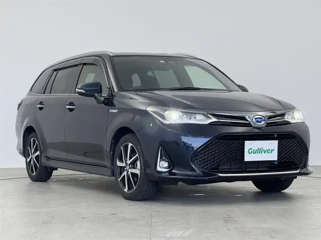 トヨタ カローラ フィールダー ハイブリッドG ダブルバイビー 愛知県 2017(平29)年 4.2万km ブラッキッシュアゲハガラスフレーク 純正ナビ/（フルセグ／ＢＴ／ＣＤ／ＤＶＤ）　/クルーズコントロール/バックカメラ/衝突被害軽減システム/レーンキープアシスト/コーナーセンサー/ハーフレザー　/ドアバイザー/ＥＴＣ２．０/純正ＡＷ/オートライト