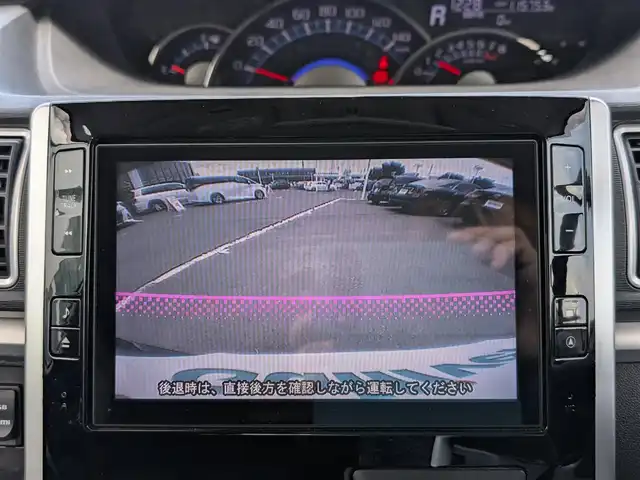 ダイハツ タント カスタム RS SA 福井県 2014(平26)年 11.6万km ブラックマイカメタリック バックカメラ/衝突被害軽減システム/横滑り防止装置/LEDヘッドライト/Fフォグ/両側パワースライドドア/ETC/前後ドライブレコーダー/純正SDナビ（CD/DVD/BT/USB/iPod）/フルセグテレビ/盗難防止装置/アイドリングストップ/ダブル＋サイドエアバッグ/純正フロアマット/スマートキー