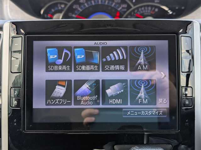ダイハツ タント カスタム RS SA 福井県 2014(平26)年 11.6万km ブラックマイカメタリック バックカメラ/衝突被害軽減システム/横滑り防止装置/LEDヘッドライト/Fフォグ/両側パワースライドドア/ETC/前後ドライブレコーダー/純正SDナビ（CD/DVD/BT/USB/iPod）/フルセグテレビ/盗難防止装置/アイドリングストップ/ダブル＋サイドエアバッグ/純正フロアマット/スマートキー